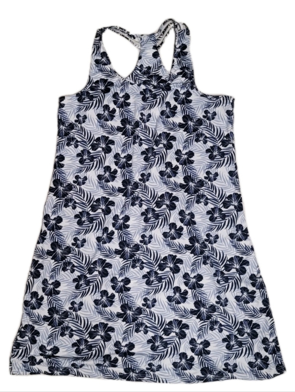 Tommy Bahama Nightgown Sleep Dress Medium Tropical Floral Racerback Lounge - Picture 2 of 7